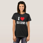 T-shirt J'aime les vaches marines (Devant entier)