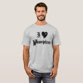 T-shirt J'aime les vampires (Devant entier)