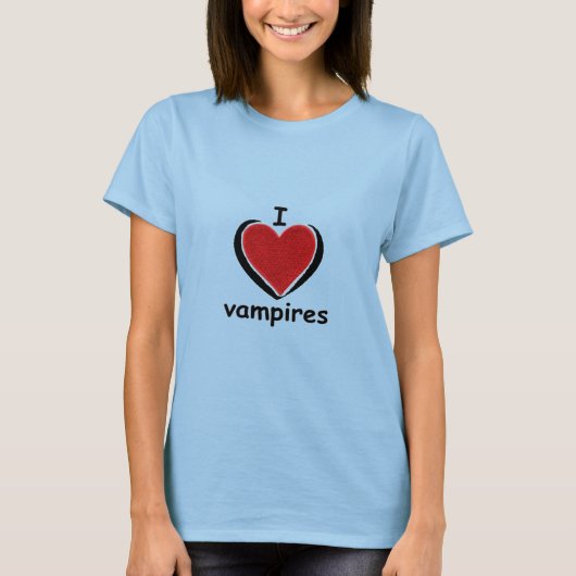 T-SHIRT J'AIME LES VAMPIRES (Devant)