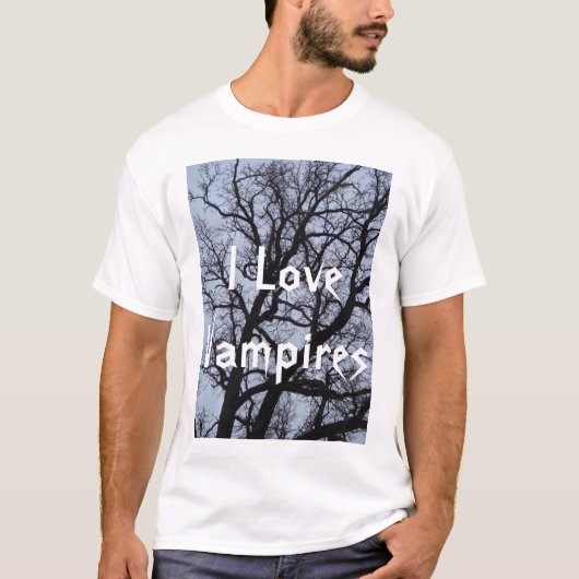 T-shirt J'aime les vampires (Devant)