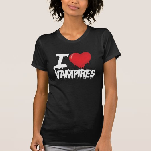 T-shirt J'aime les vampires (Devant)