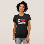 T-shirt J'aime les vampires (Devant entier)