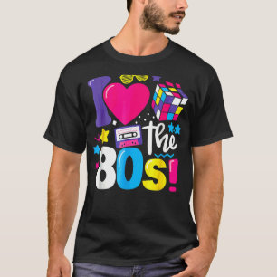 T-shirt J'Aime Les Vêtements Des Années 80 Pour Les Femmes