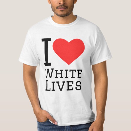 T-shirt J'aime les vies blanches (Devant)