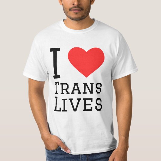 T-shirt J'aime les vies trans (Devant)