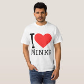 T-shirt J'aime les visons (Devant entier)