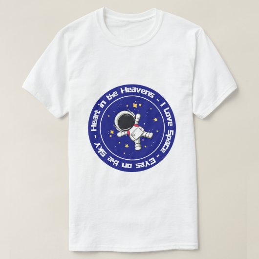 T-shirt J'aime l'espace (Design devant)