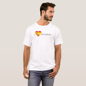 T-shirt J'aime l'Espagne (Devant entier)