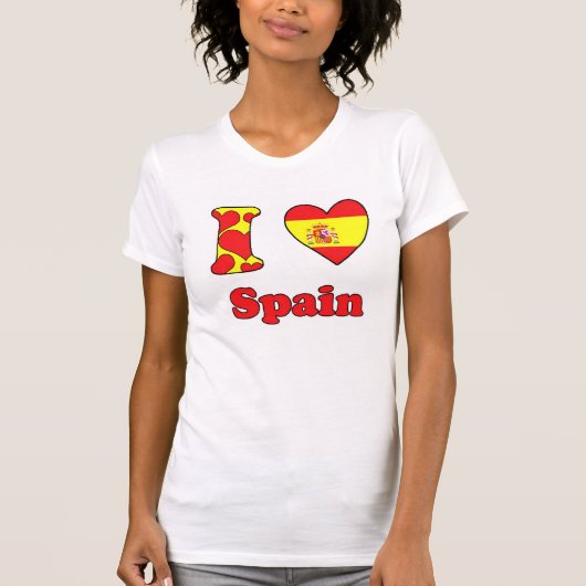 T-shirt J'aime l'Espagne (Devant)