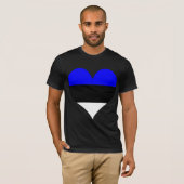 T-shirt J'aime l'Estonie (Devant entier)