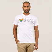 T-shirt J'aime LGBTQ - base de visibilité directe Sueños (Devant entier)