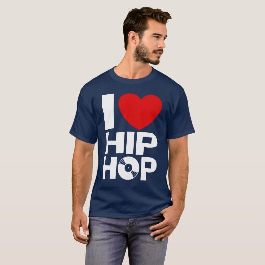 T-shirt J'aime l'Hip hop (Devant entier)