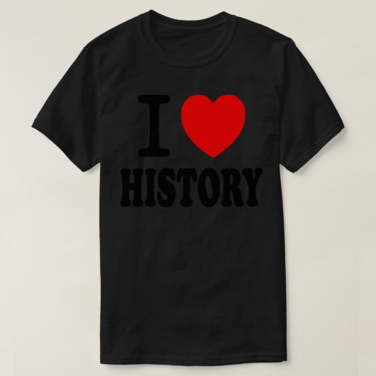 T-shirt J'aime l'histoire (Design devant)