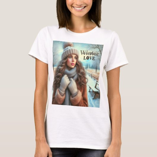 T-shirt J'aime l'hiver (Devant)