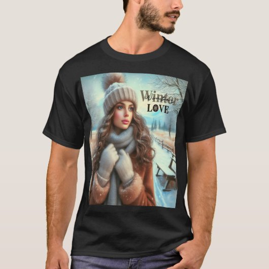 T-shirt J'aime l'hiver (Devant)