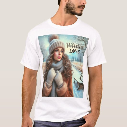 T-shirt J'aime l'hiver (Devant)