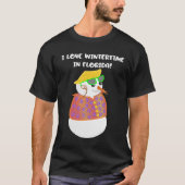 T-shirt J'aime l'hiver dans la chemise de Snowbird de la (Devant)