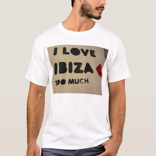 T-shirt j'aime l'ibiza que nous aimons l'ibiza chacun aime (Devant)