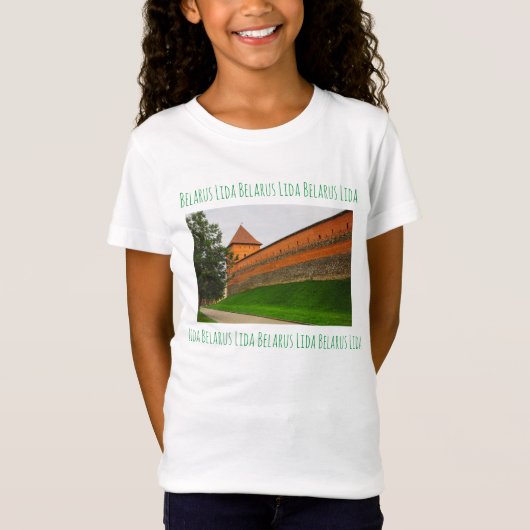T-Shirt J'aime Lida Belarus Architecture Château (Devant)