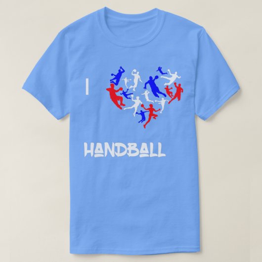 T-shirt J'aime l'idée cadeau handball (Design devant)
