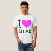 T-shirt J'aime lilac (Devant entier)