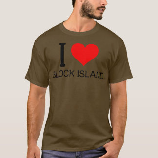 T-shirt J'aime l'île bloc