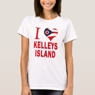 T-shirt J'aime l'île de Kelleys, Ohio