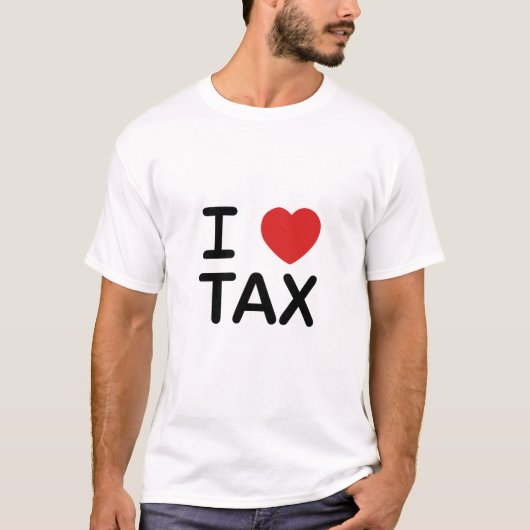 T-shirt J'aime l'impôt (Devant)
