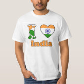 T-shirt J'aime l'Inde (Devant)