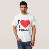 T-shirt J'aime l'indiana (Devant entier)