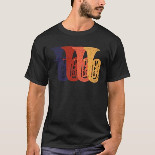 T-shirt J'aime l'instrument Tuba (Devant)