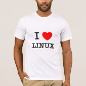 T-SHIRT J'AIME LINUX (Devant)