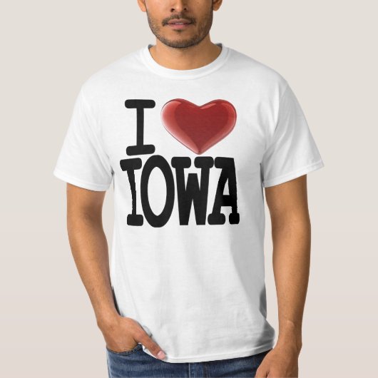 T-shirt J'aime l'IOWA (Devant)