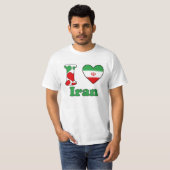 T-shirt J'aime l'Iran (Devant entier)