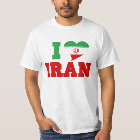 T-shirt J'aime l'Iran (Devant)