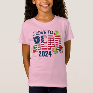 T-Shirt J'AIME LIRE America Flag 2024 Kids
