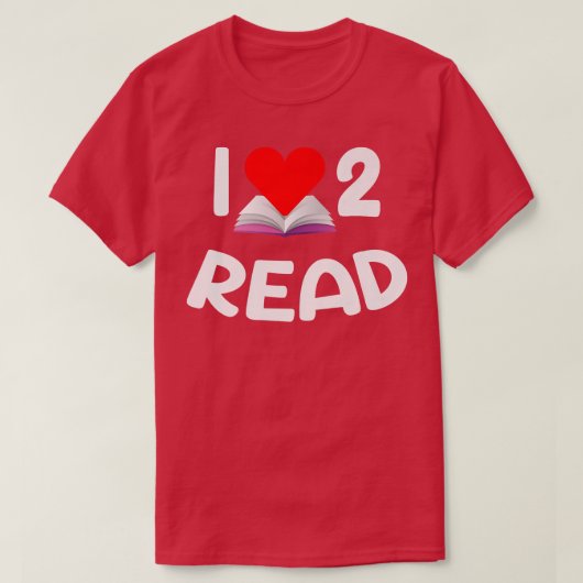 T-shirt J'Aime Lire De Mignonnes Lectures Et Réserver L (Design devant)