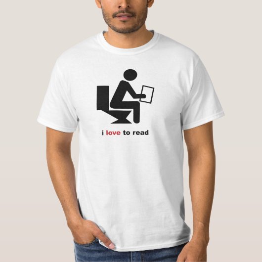 T-shirt J'aime lire la chemise (Devant)