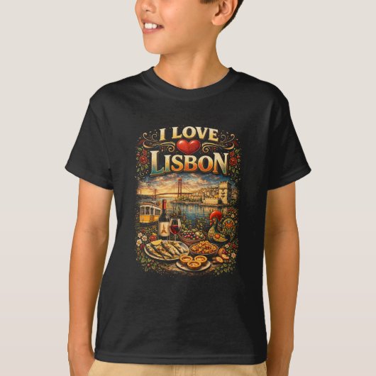 T-shirt J'aime Lisbonne (Devant)