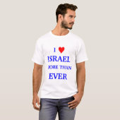 T-SHIRT J'AIME L'ISRAËL (Devant entier)