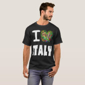 T-shirt J'aime l'Italie (Devant entier)