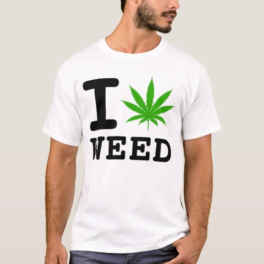 T-SHIRT J'AIME L'MAUVAISE HERBE (Devant)