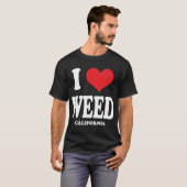 T-shirt J'aime l'mauvaise herbe CA (Devant entier)