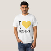 T-shirt J'aime l'ocre (Devant entier)
