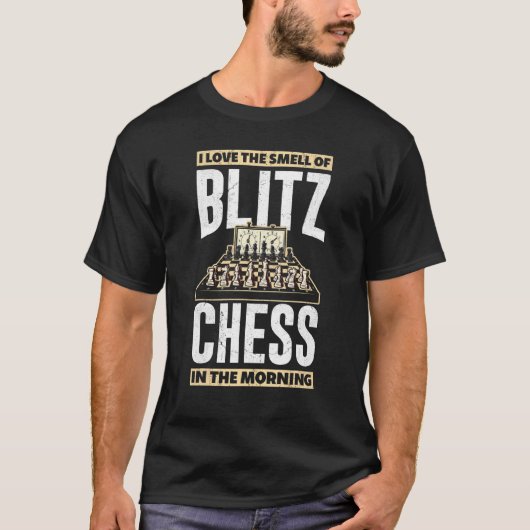 T-shirt J'Aime L'Odeur Du Blitz Chess Dans Le Morning Che (Devant)