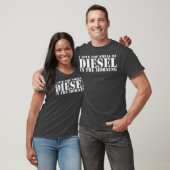 T-shirt J'aime l'odeur du diesel dans le chemise du matin (Unisexe)