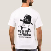 T-shirt J'aime l'odeur du nylon pendant le matin (Dos)