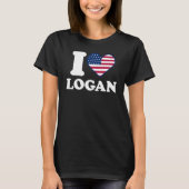 T-shirt J'aime Logan I heart Logan (Devant)