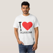 T-shirt J'aime l'oklahoma (Devant entier)