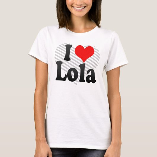T-shirt J'aime Lola (Devant)